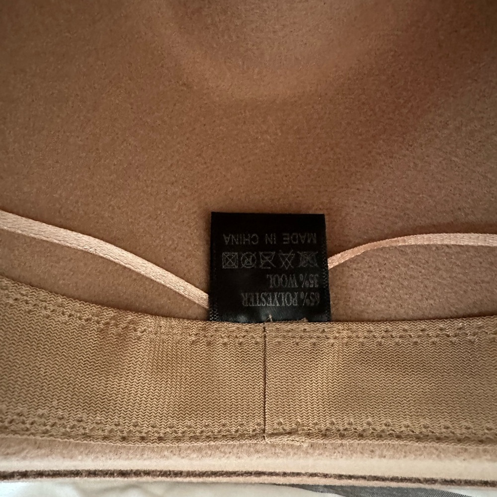 Wool Fall Brimmed Hat in Neutral Color - Picture 5 of 5